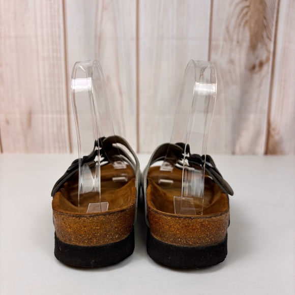 Naot Leather Multi-Strap Lining Sandals Cork Footbed Comfort Shoes Gray Silver 5 - Picture 7 of 14